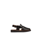 Alvino - Kid's Dark Brown Box Leather High Shine Sandal (5-12 Years Old)
