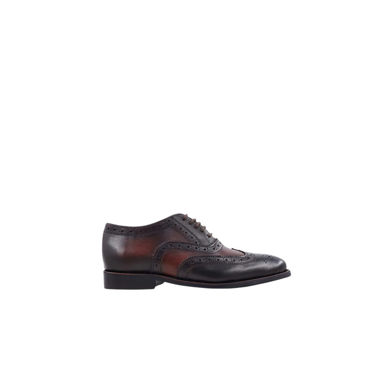 Armida - Kid's Dark Brown and Oxblood Calf Leather Oxford Shoe (5-12 Year's Old)