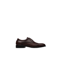Antino - Kid's Dark Brown Hand Woven Calf Leather Derby Shoe (5-12 Years Old)