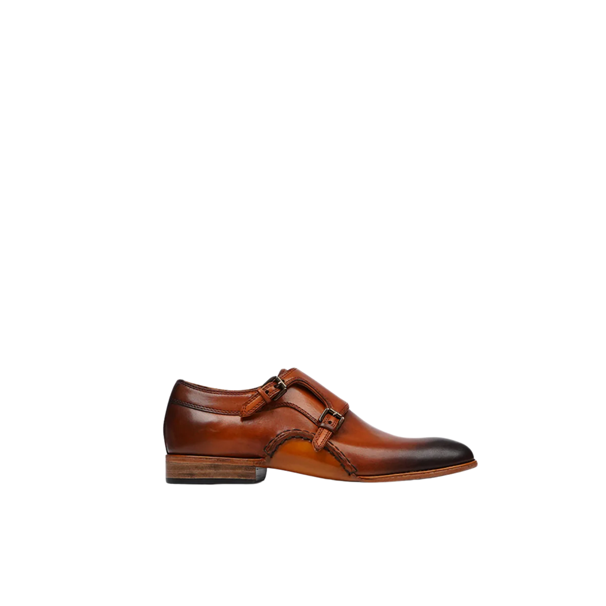 Belen - Kid's Burnished Tan Calf Leather Double Monkstrap (5-12 Years Old)