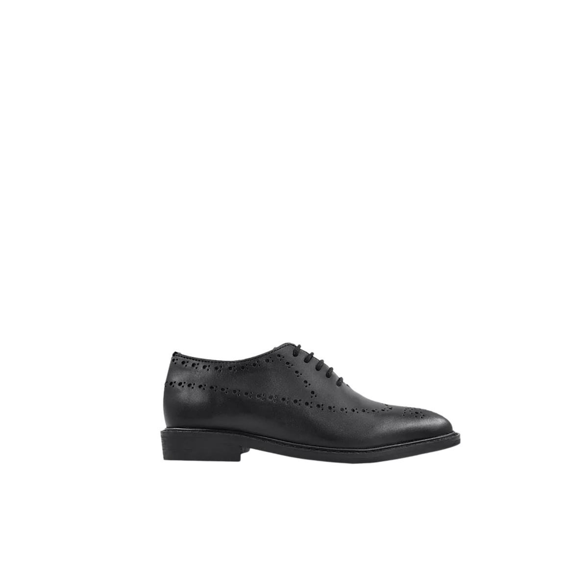 Pecora- Kid's Black Calf Leather Wholecut Shoe (5-12 Years Old)