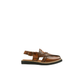 Estadio - Kid's Tan Box Leather High Shine Sandal (5-12 Years Old)