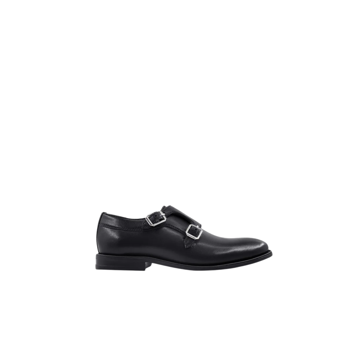 Argie - Kid's Black Calf Leather Double Monkstrap (5-12 Year's Old)