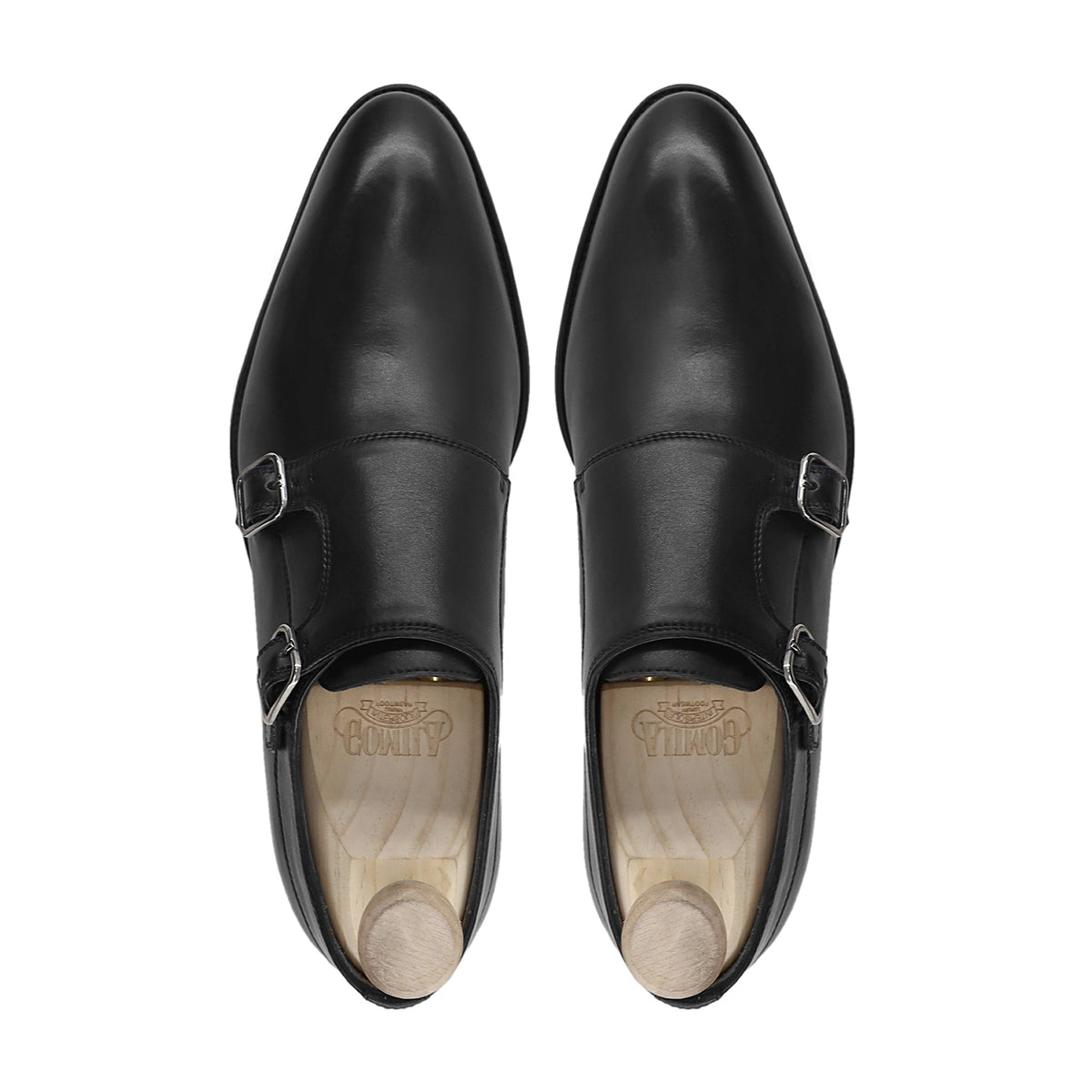 Mizu - Men's Black Calf Lealther Double Monkstrap