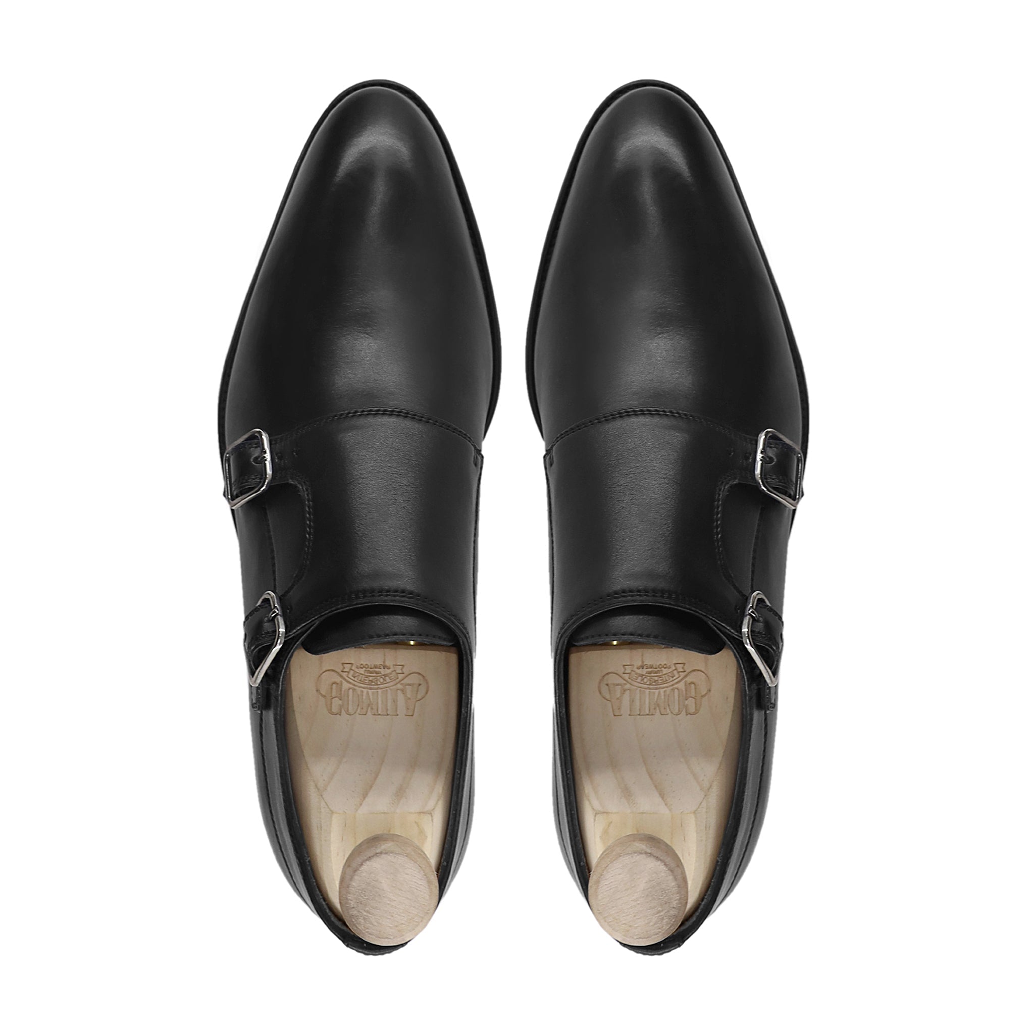 Mizu - Men's Black Calf Lealther Double Monkstrap