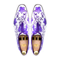 Madrid - Men's White Hand Painted Wholecut