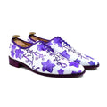 Madrid - Men's White Hand Painted Wholecut