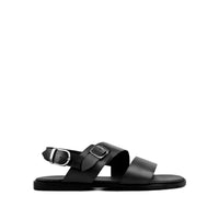 Matias - Men's Black Calf Leather Sandal