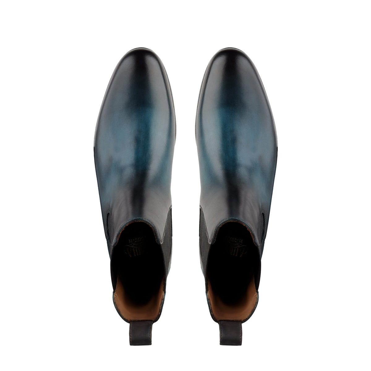 Miho - Men's Burnish Blue Calf Leather Chelsea Boot