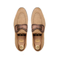 Mitsu - Men's Camel Brown Suede Loafer