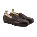 Narvik - Men's Dark Brown Pebble Grain Leather Loafer