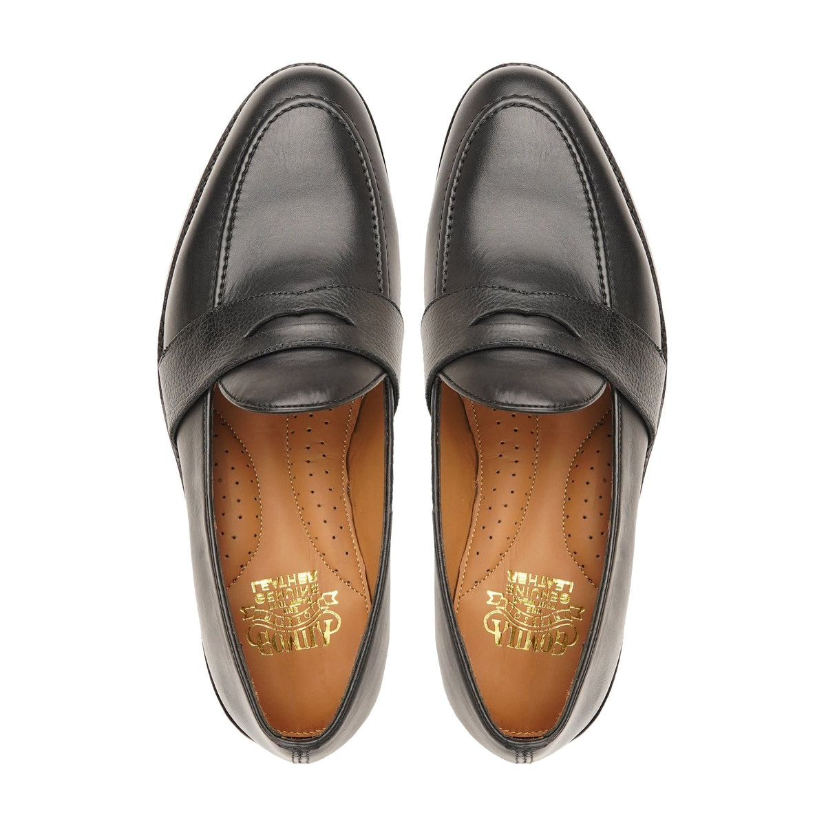 Nelson - Men's Black Calf Leather Loafer