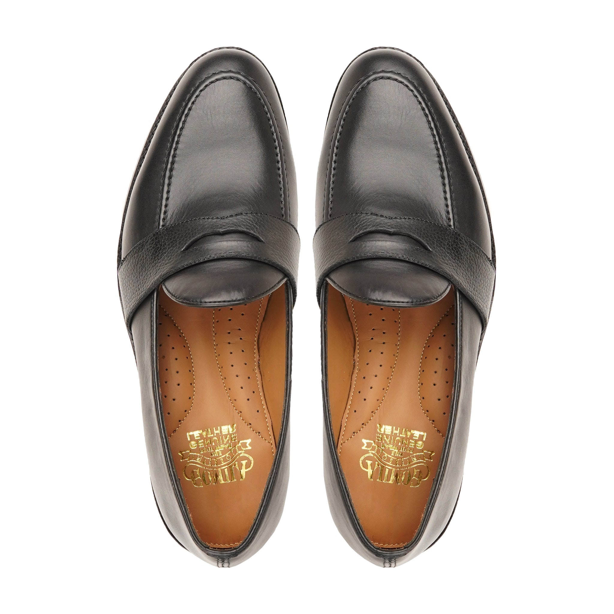 Nelson - Men's Black Calf Leather Loafer
