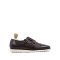 Nuray - Men's Dark Brown Calf Leather Double Monkstrap