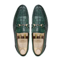 Hiroto - Men's Green Patina Calf Leather Loafer