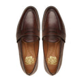 Okazaki - Men's Reddish Brown Calf Leather Loafer