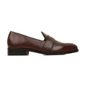 Okazaki - Men's Reddish Brown Calf Leather Loafer