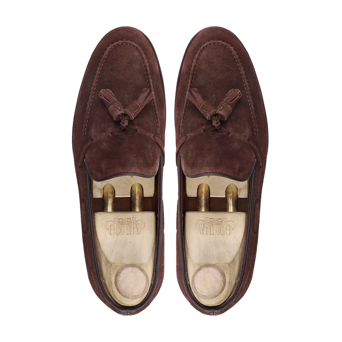 Kumi - Men's Brown Kid Suede Loafer
