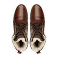 Samothrace - Men's Brown Calf Leather and Brown Kid Suede Boot