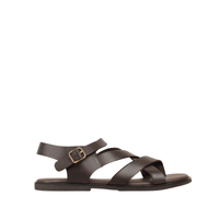 Elian - Men's Brown Dark Calf Leather Sandal