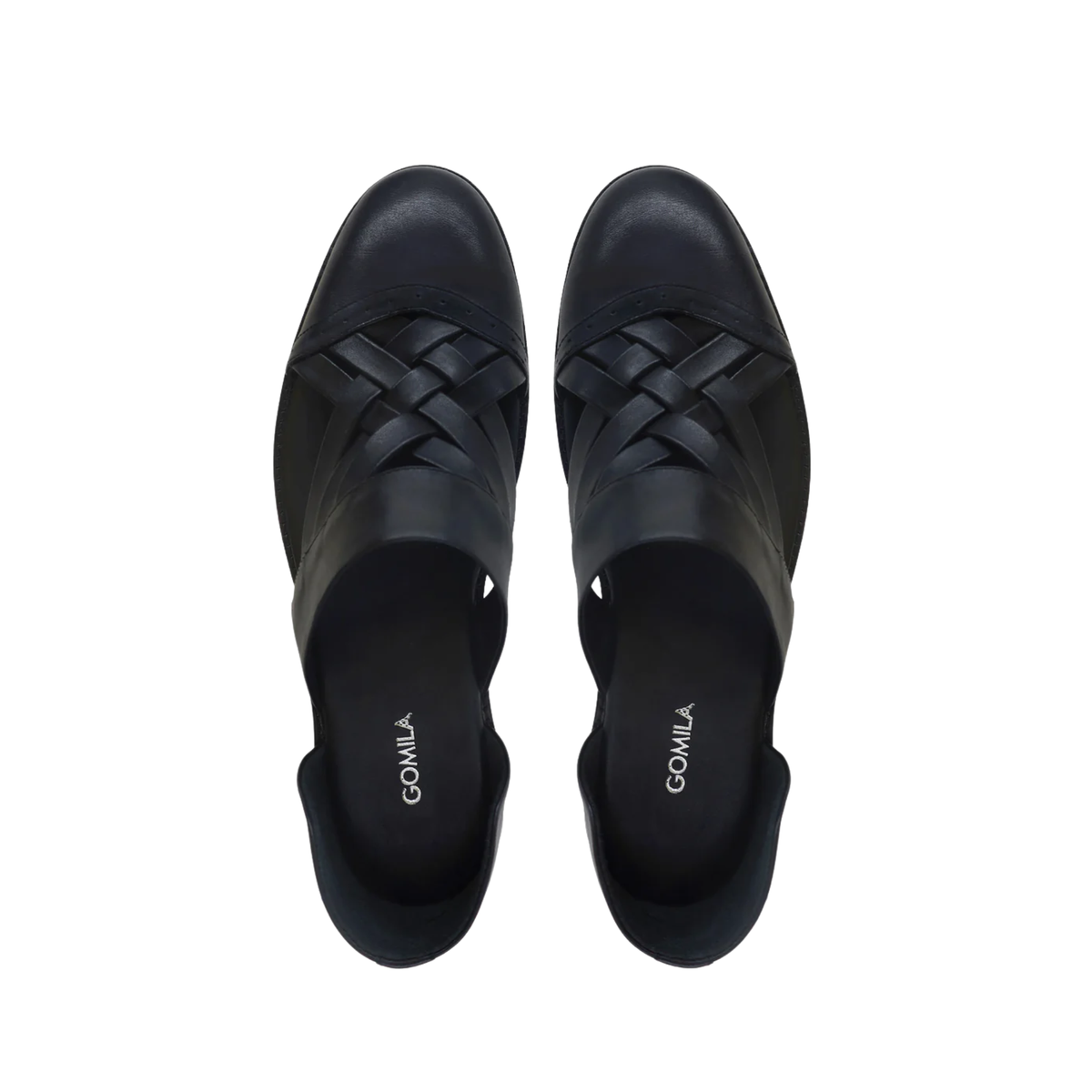 Beom - Men's Black Calf  Leather Sandal
