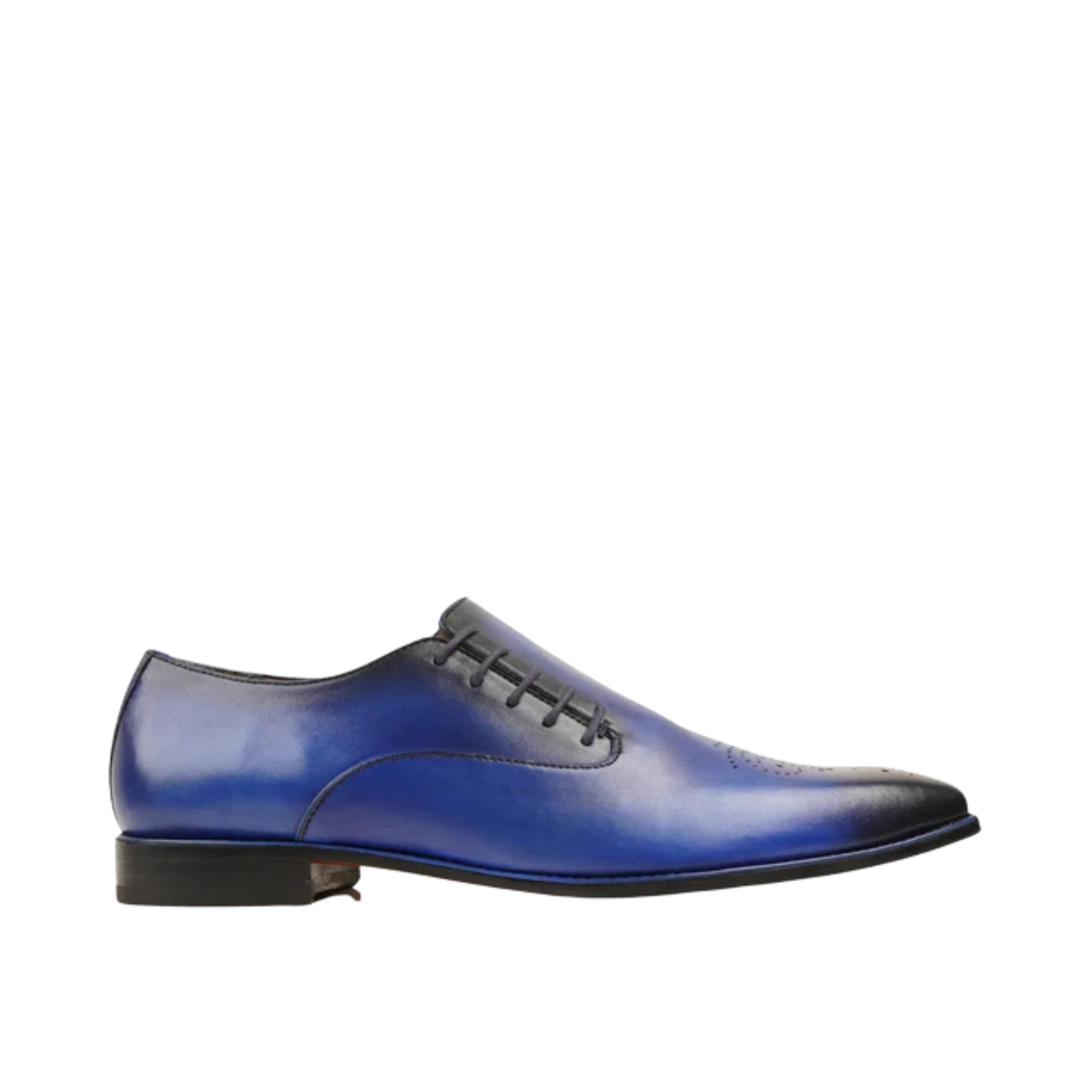 Tangos - Men's Burnished Blue Calf Leather Wholecut Shoe