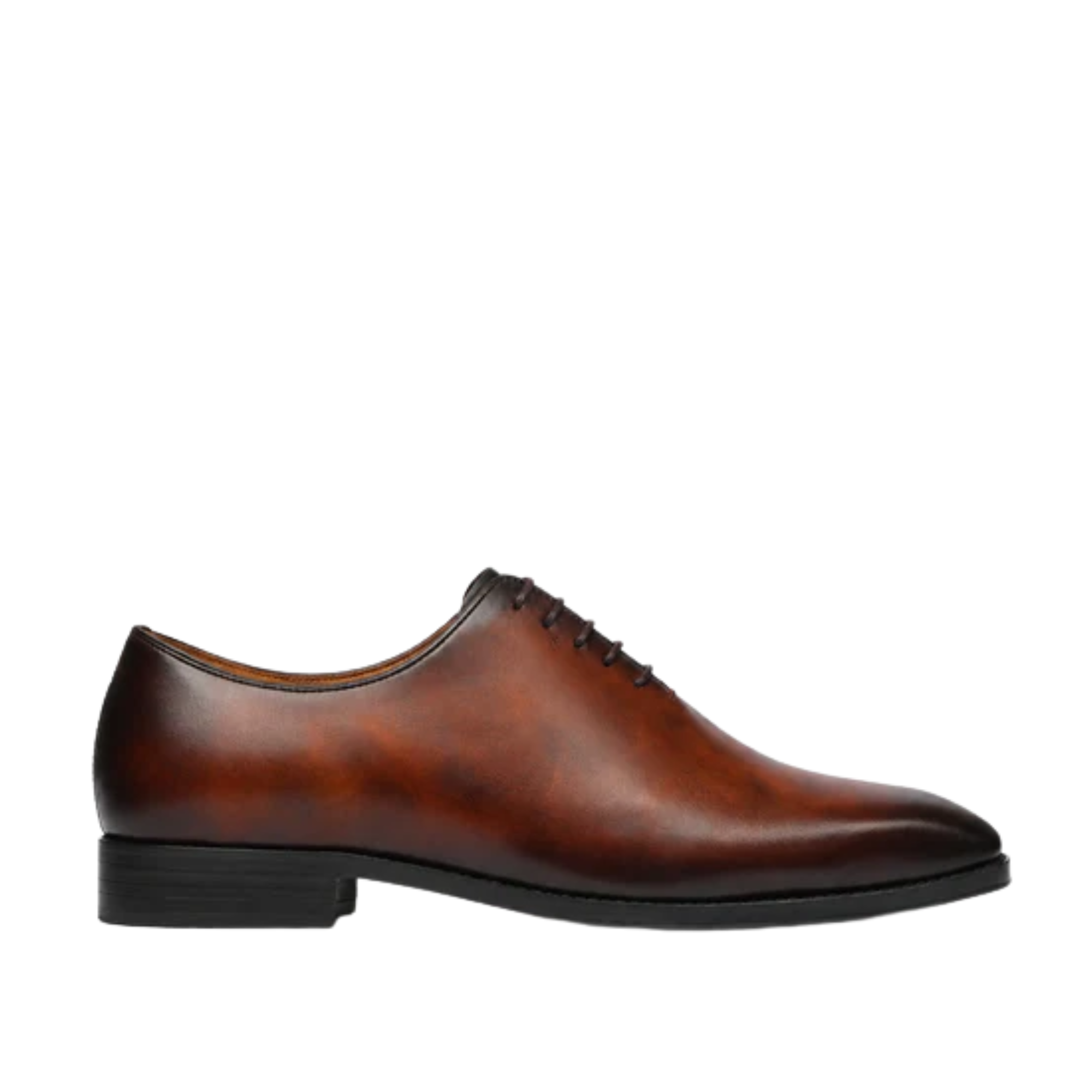 Yama - Men's Burnished Brown Calf Leather Wholecut Shoe