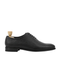 Bauska - Men's Black Pebble Grain Leather Wholecut Shoe