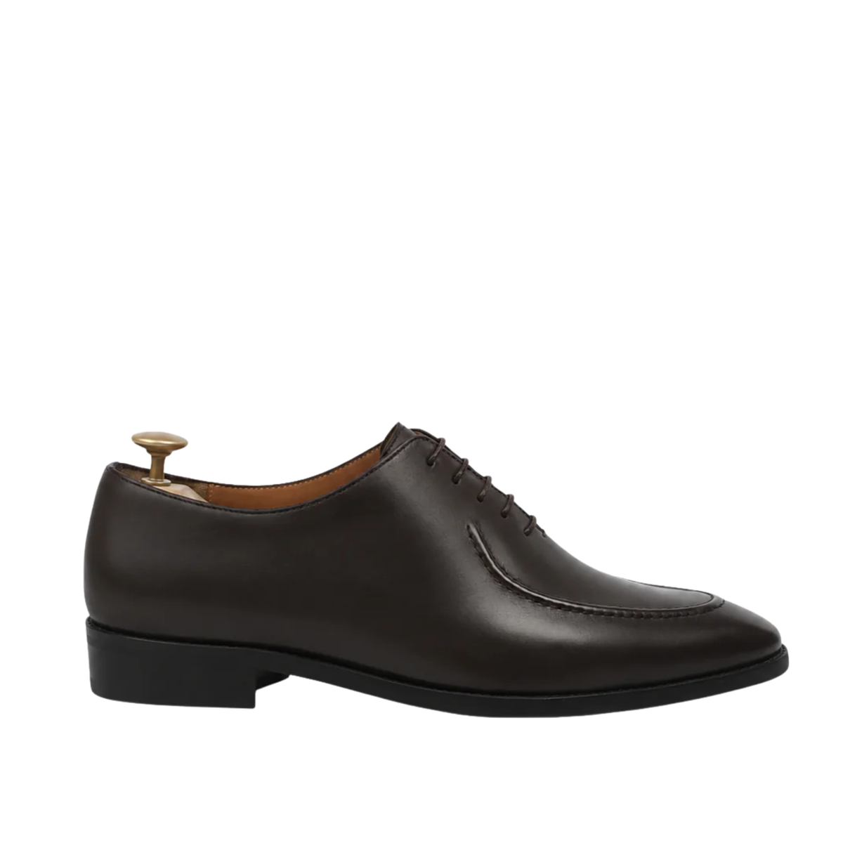 Camilo - Men's Dark Brown Calf Leather Wholecut Shoe
