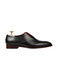 Milano - Men's Charcoal Oxblood Patina Calf Leather Wholecut Shoe