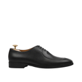 Corded - Men's Black Calf Leather Wholecut Shoe