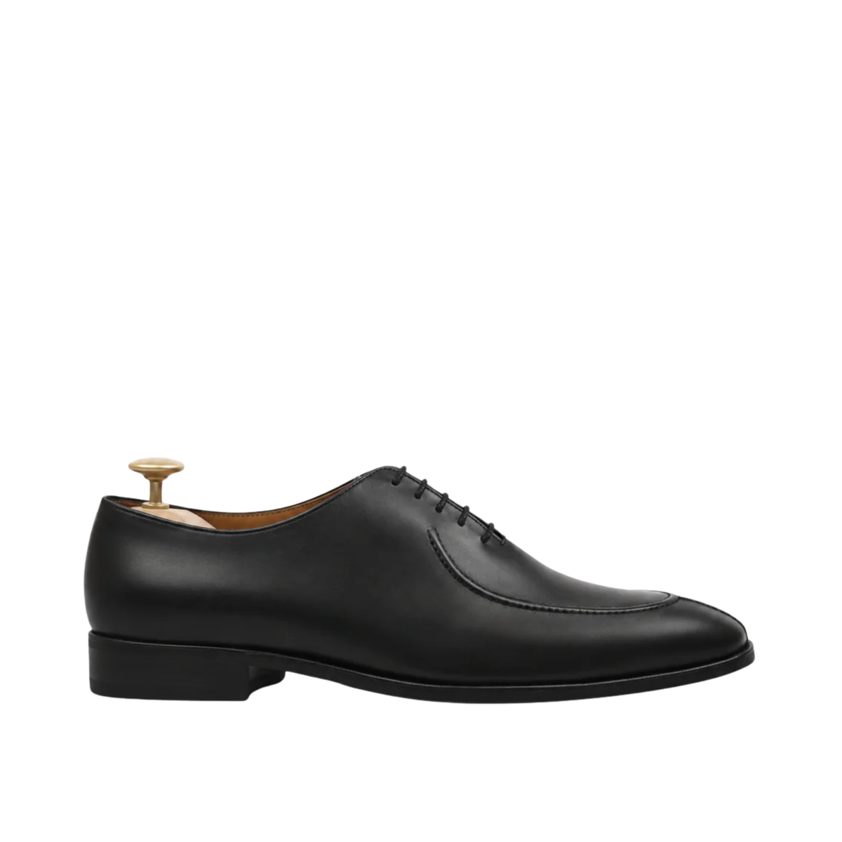 Corded - Men's Black Calf Leather Wholecut Shoe