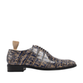 Flavio - Men's Grey and Blue Calf Leather Wholecut Shoe