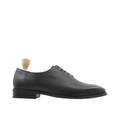 Tromso - Men's Black Pebble Grain Leather Wholecut Shoe