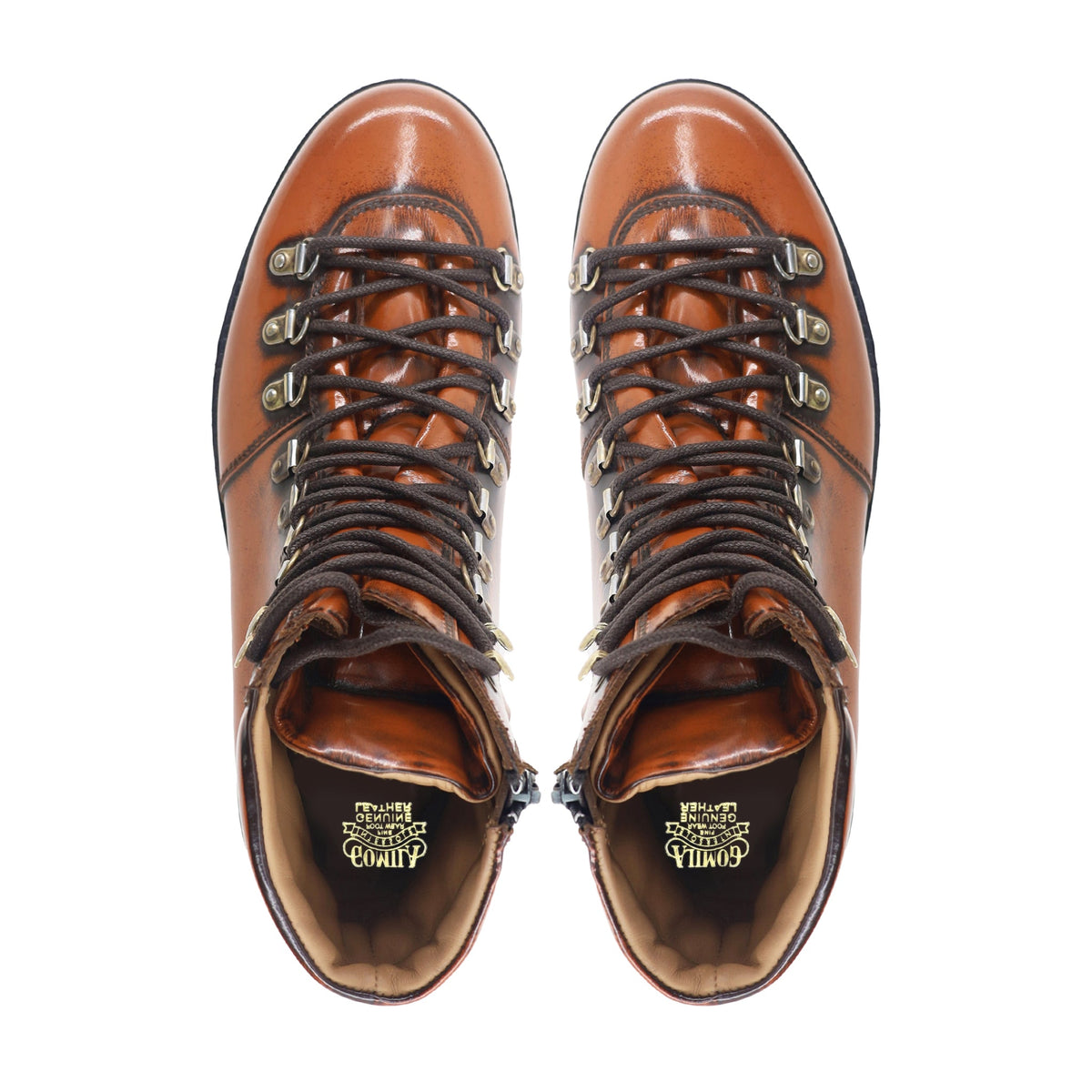Patrick - Men's Tan Box Leather High Shine Boot