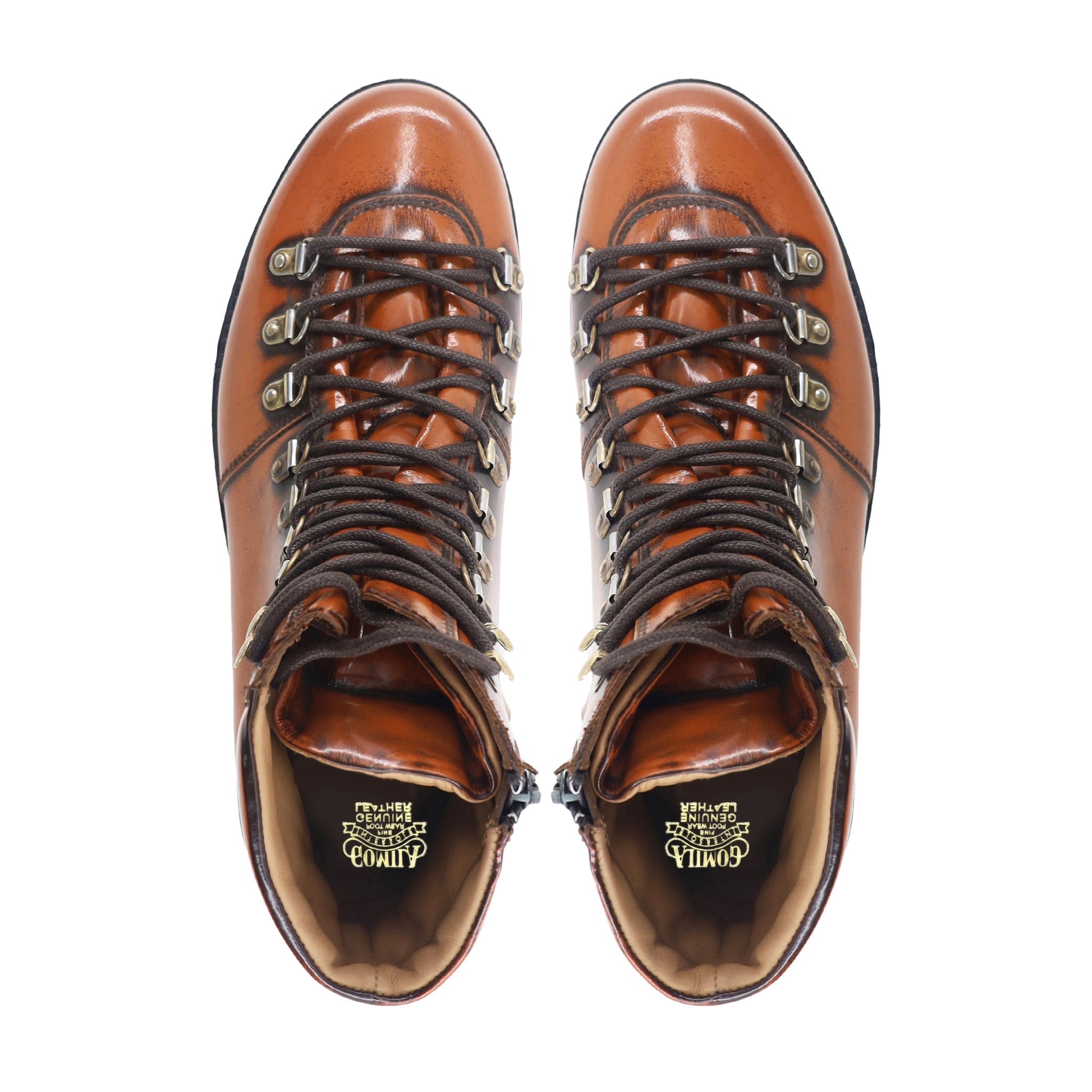 Patrick - Men's Tan Box Leather High Shine Boot