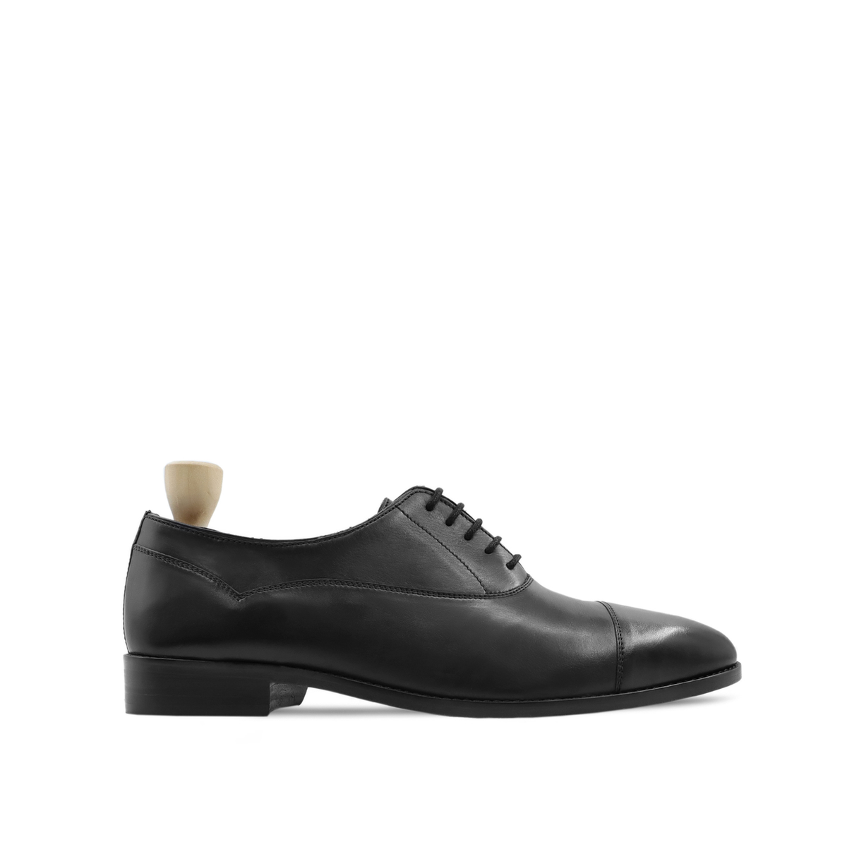 Reser - Men's Black Calf Leather Oxford Shoe