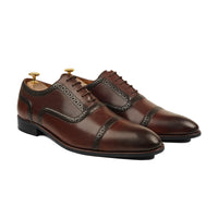 Vant - Men's Reddish Brown Calf Leather Oxford Shoe