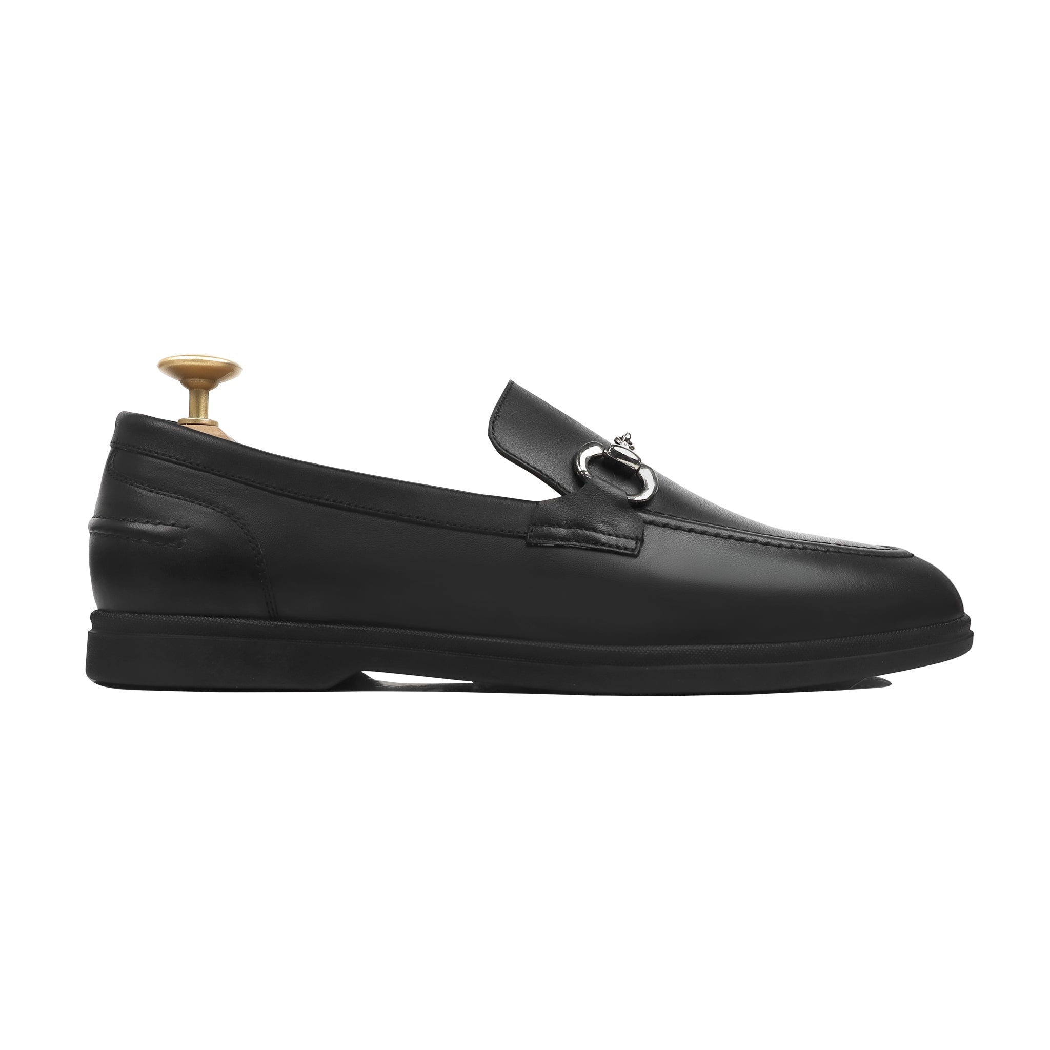 Lazro- Men's Black Calf Leather Loafer