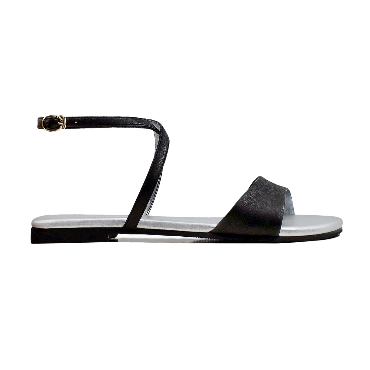 Annabelle - Women's Silver Gray Strapped Sandal
