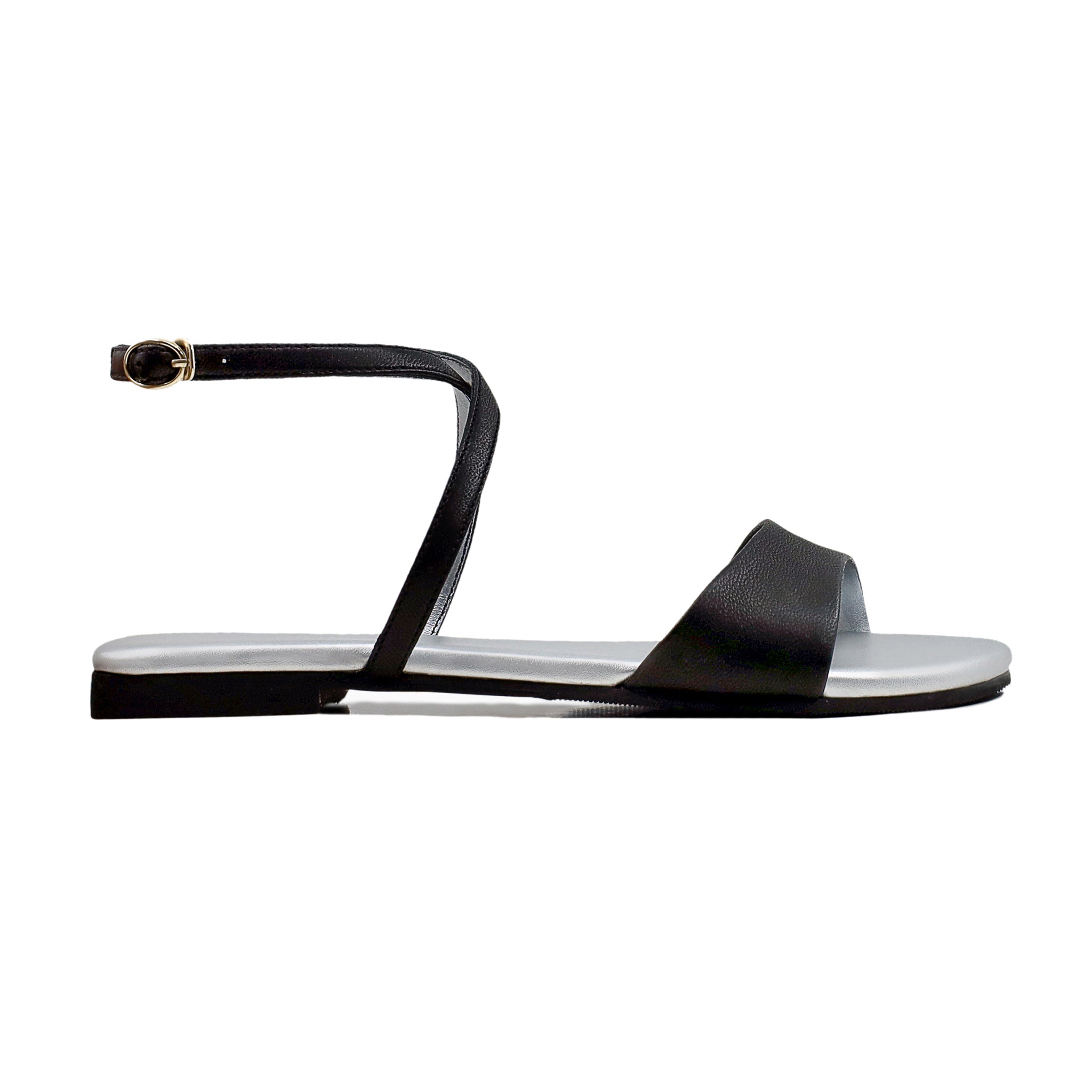 Annabelle - Women's Silver Gray Strapped Sandal
