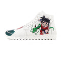 Gustav - Men's White Hand Painted Sneaker