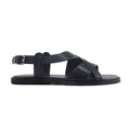 Akiyama - Men's Black Calf Leather Sandal