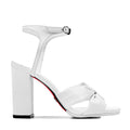 Liva - Women's  White Strapped 90mm Heel