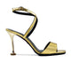 Anna - Women's Golden High Shine Strapped Heels