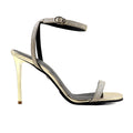 Emilia - Women's Golden Strapped 90mm Heels