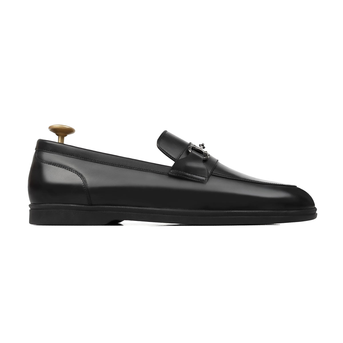 Neroq - Men's Black Calf Leather Loafer