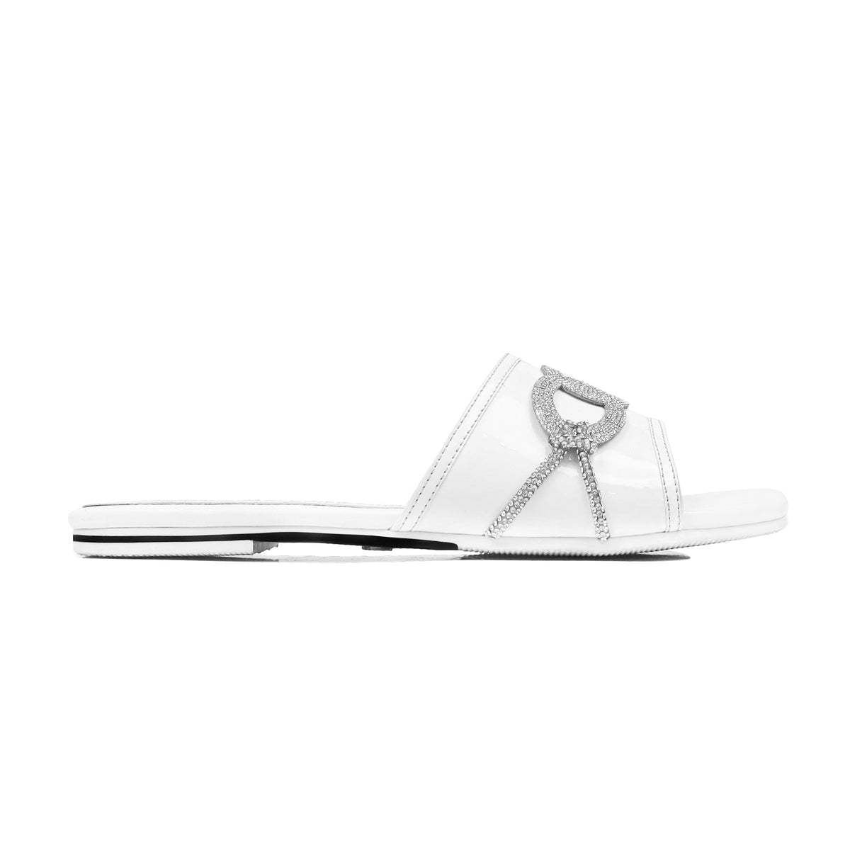 Bela - Women's White Slipper