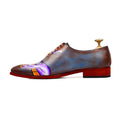 Viper Noir - Men's Burnished Blue Hand Painted Wholecut