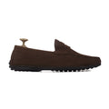 Knox - Men's Dark Brown Split Suede Driver Shoe
